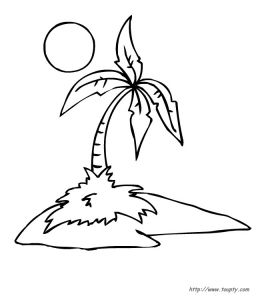 Coloriage D Une Ile Ile Deserte Coloriages D Iles Desertes A Imprimer