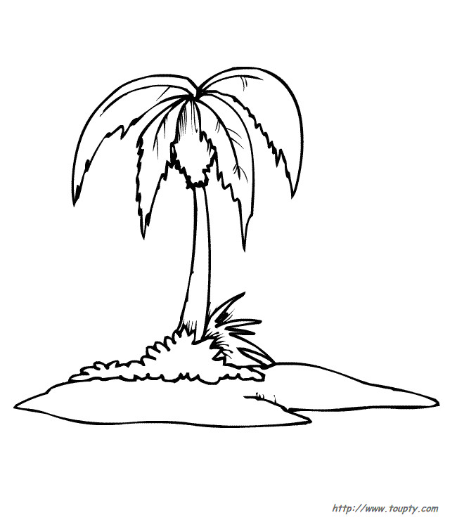 Coloriage D Une Ile Ile Deserte Coloriages D Iles Desertes A Imprimer