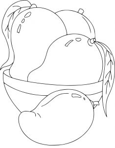 Coloriage D Une Mangue Coloriage Mangue à Imprimer Sur Coloriages Fo