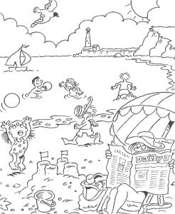 Coloriage D Une Plage Beach 8 Nature – Printable Coloring Pages