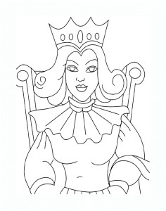 Coloriage D Une Reine Coloriage De Rois Et Reines Coloriages Pour Enfants
