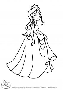 Coloriage D Une Reine Monde Des Petits Coloriages à Imprimer