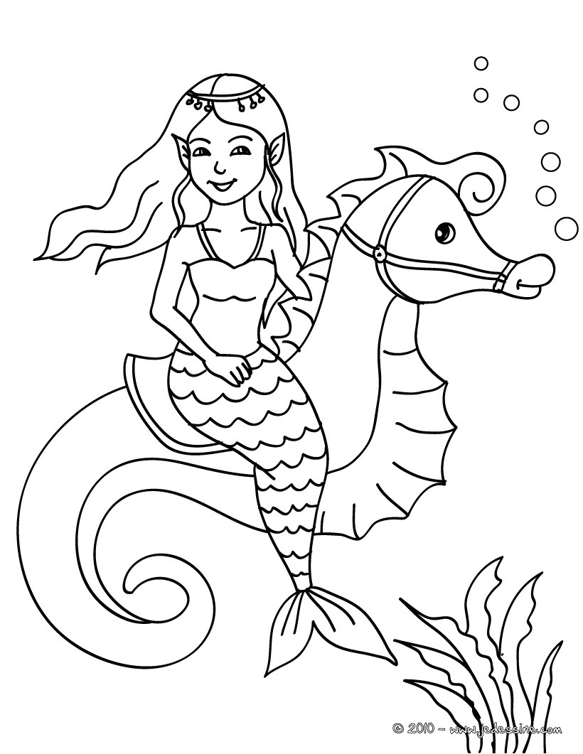 Coloriage D Une Sirène Coloriage Dessiner D Une Sirene