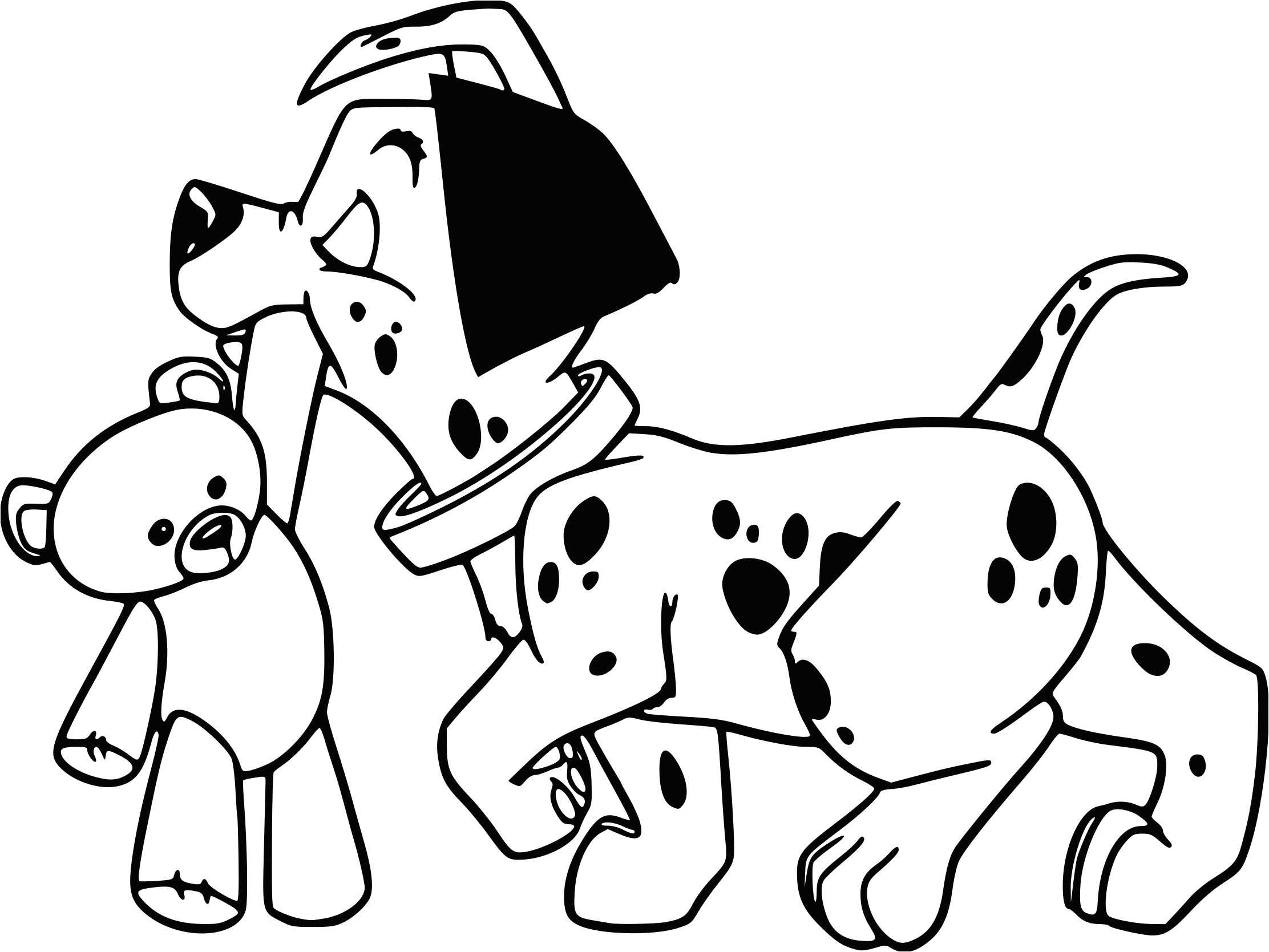 Coloriage De 101 Dalmatiens Coloriage De Dalmatien