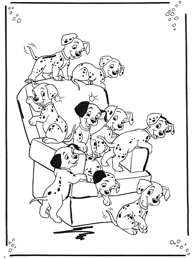 Coloriage De 101 Dalmatiens Pages De Coloriage © 101 Dalmatiens
