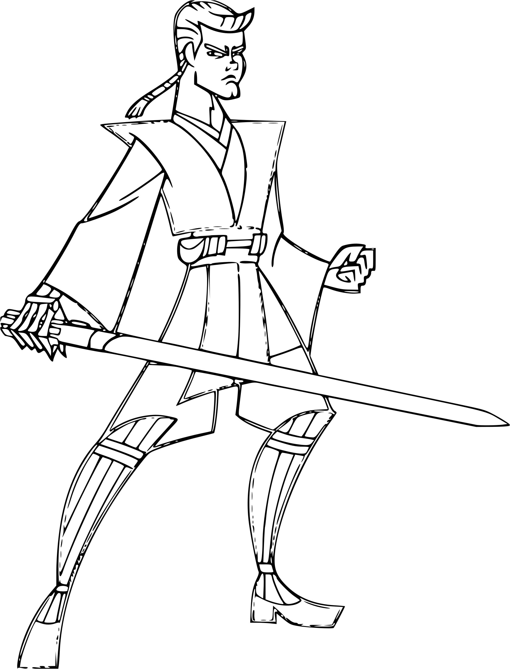 Coloriage De Anakin Skywalker Coloriage Anakin Skywalker à Imprimer
