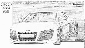 Coloriage De Audi R8 A Imprimer Coloriage Audi R8 Quattro C à Imprimer Pour Les Enfants