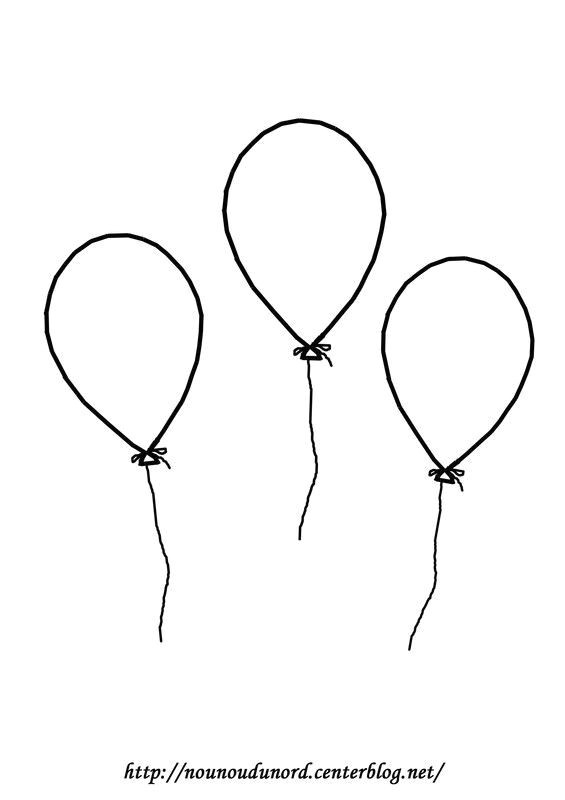 Coloriage De Ballon D Anniversaire Coloriage Ballon