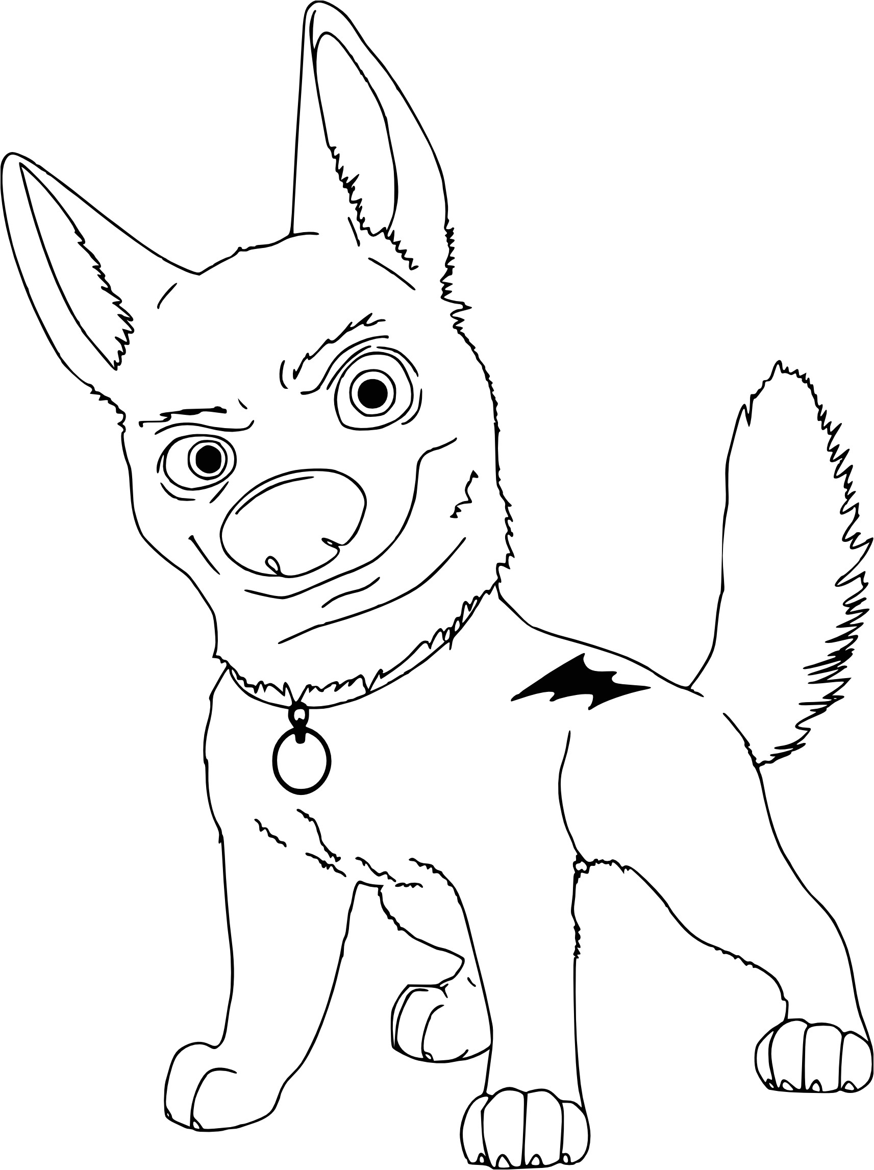 Coloriage De Bébé Chien Luxe Coloriage De Chien A Imprimer