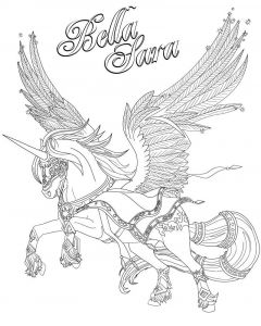 Coloriage De Bella Sara à Imprimer Coloriage A Imprimer Bella Sara En Tenue De Ceremonie