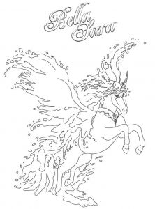 Coloriage De Bella Sara à Imprimer Coloriage A Imprimer Bella Sara Esrit Du Fleuve Gratuit Et