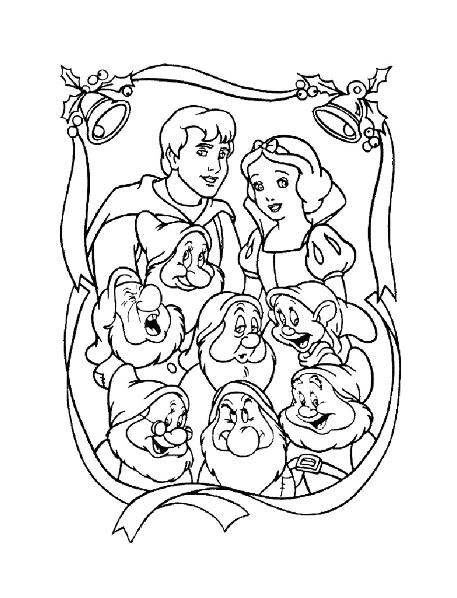 Coloriage De Blanche Neige Et Les 7 Nains Blanche Neige 1 Coloriage Blanche Neige Et Les Sept