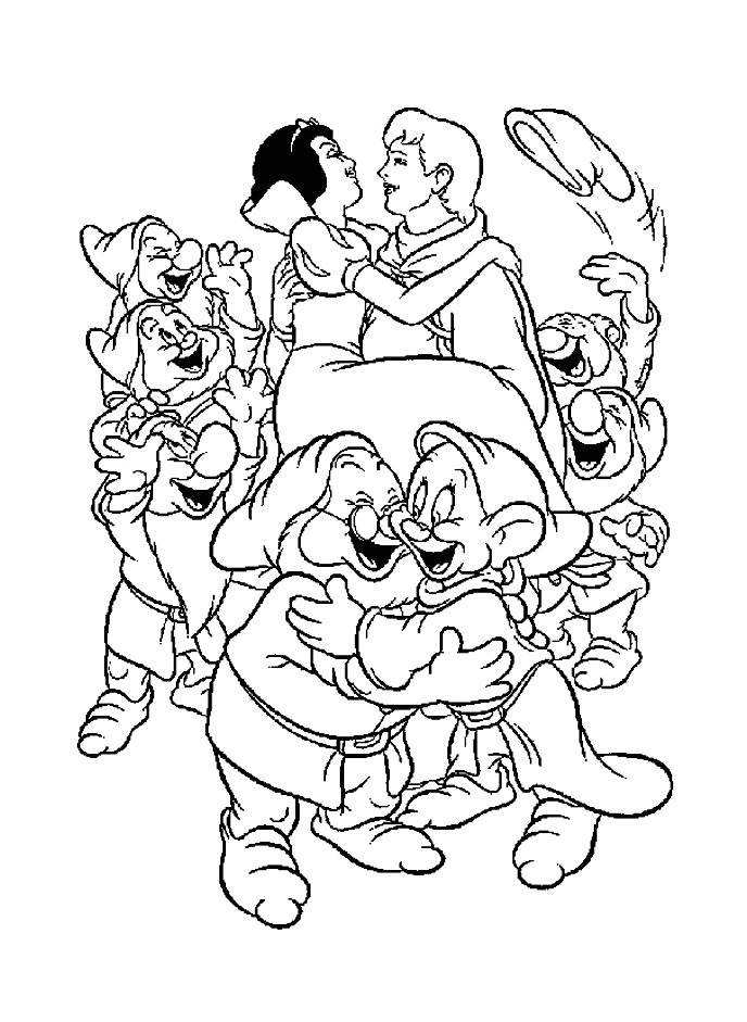 Coloriage De Blanche Neige Et Les 7 Nains Blanche Neige 10 Coloriage Blanche Neige Et Les Sept