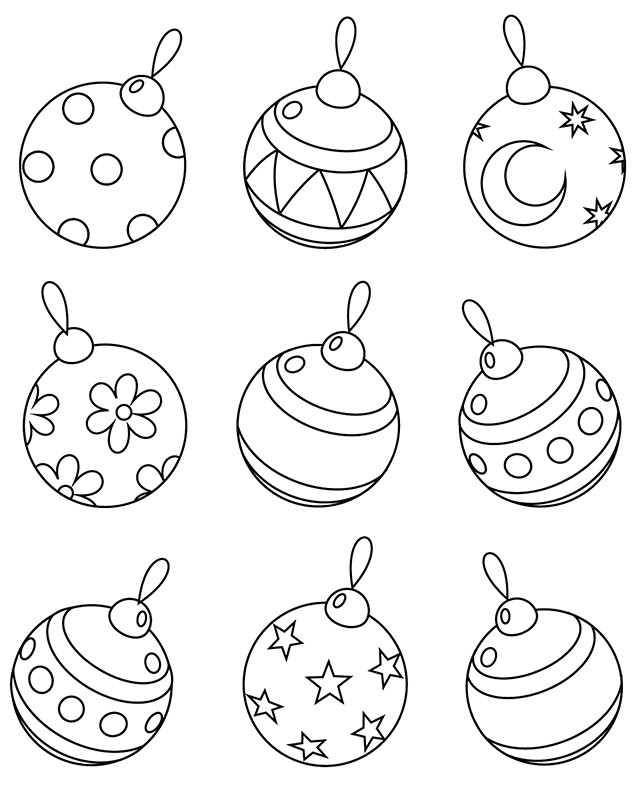Coloriage De Boule De Noel Coloriage204 Coloriage De Boule De Noel