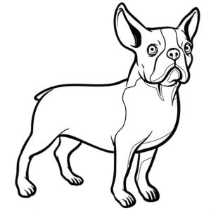 Coloriage De Bouledogue Francais Pin Dessin Chiot Bouledogue Francais On Pinterest