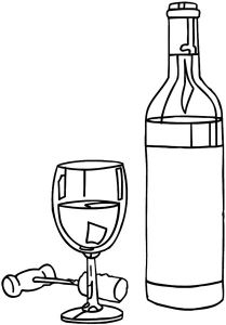 Coloriage De Bouteille De Vin Signspecialist – Beevault Decals Wine Bottle
