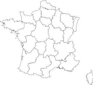 Coloriage De Carte De France Cartograf Cartes De France Régions Et Départements