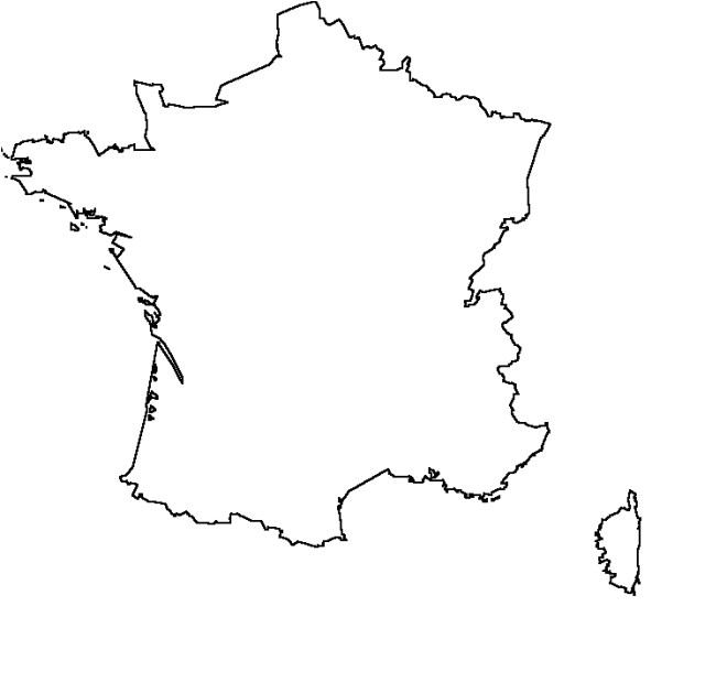 Coloriage De Carte De France Coloriage Carte De France Simple Dessin Gratuit à Imprimer