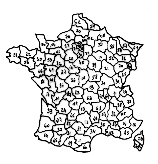 Coloriage De Carte De France Imprimer La Carte De France Jeu Des Plaques Tête à Modeler