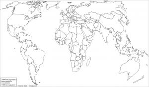 Coloriage De Carte Du Monde Lien Vers Site Pour Imprimer Des Cartes Du Monde