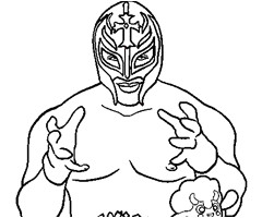 Coloriage De Catch A Imprimer Gratuit Coloriage Catch Rey Mysterio En Ligne Gratuit Dessin