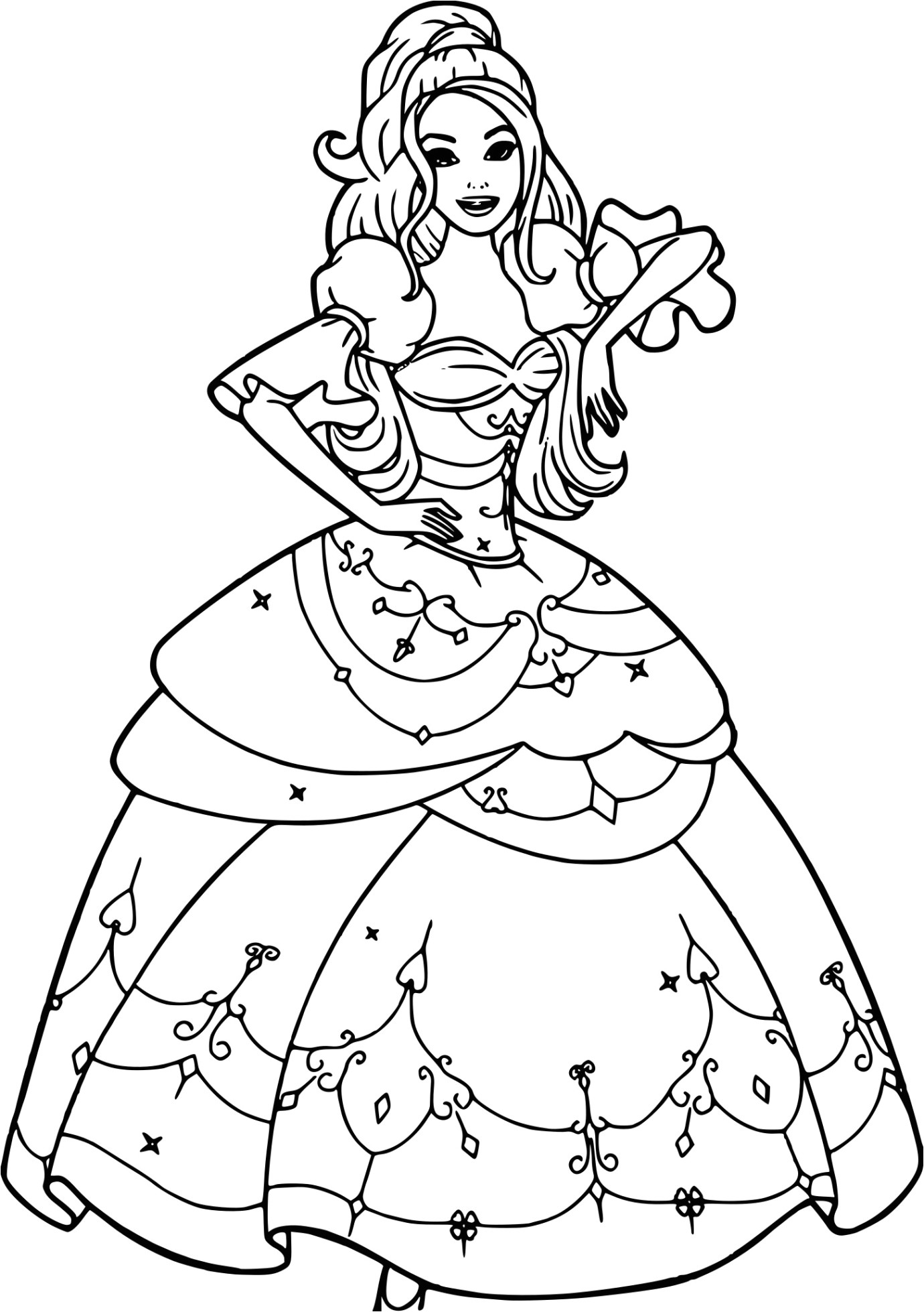 Coloriage De Catch A Imprimer Gratuit Coloriages Barbie La Princesse Et La Popstar 35