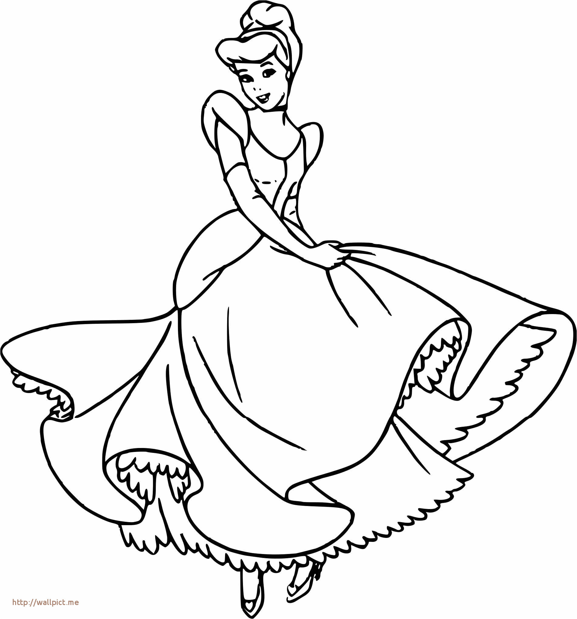 Coloriage De Cendrillon Gratuit Inspirational Dessin Cendrillon Coloriage Imprimer