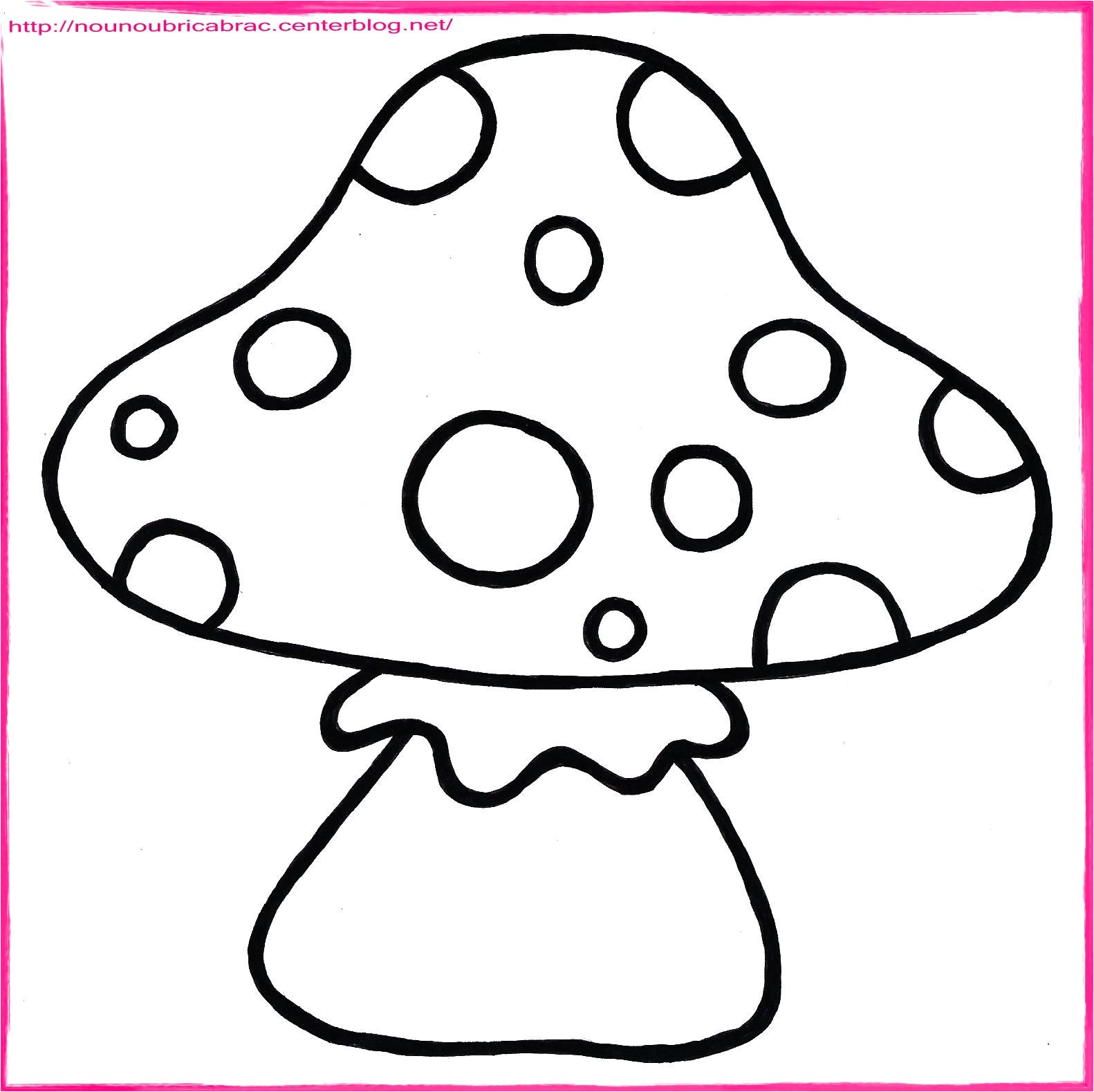 Coloriage De Champignons D Automne Champignon   Colorier