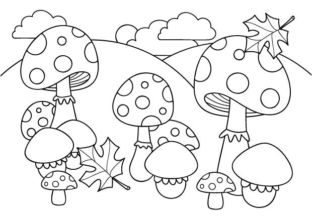 Coloriage De Champignons D Automne Die 67 Besten Bilder Von Pilz