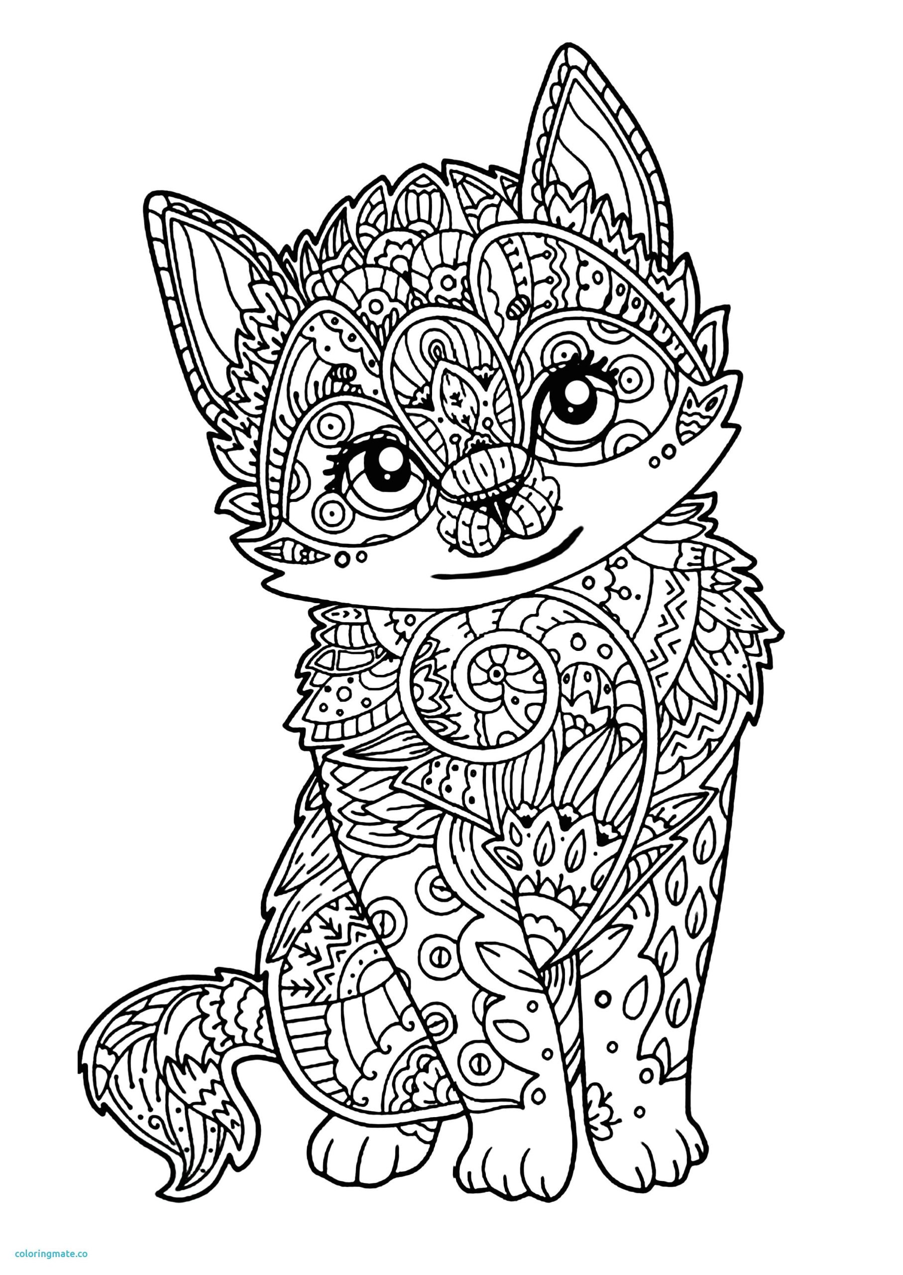 Coloriage De Chat A Imprimer Gratuit Coloriage De Chat En Mandala