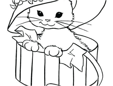 Coloriage De Chat A Imprimer Gratuit Dessin De Chiot Trop Mignon