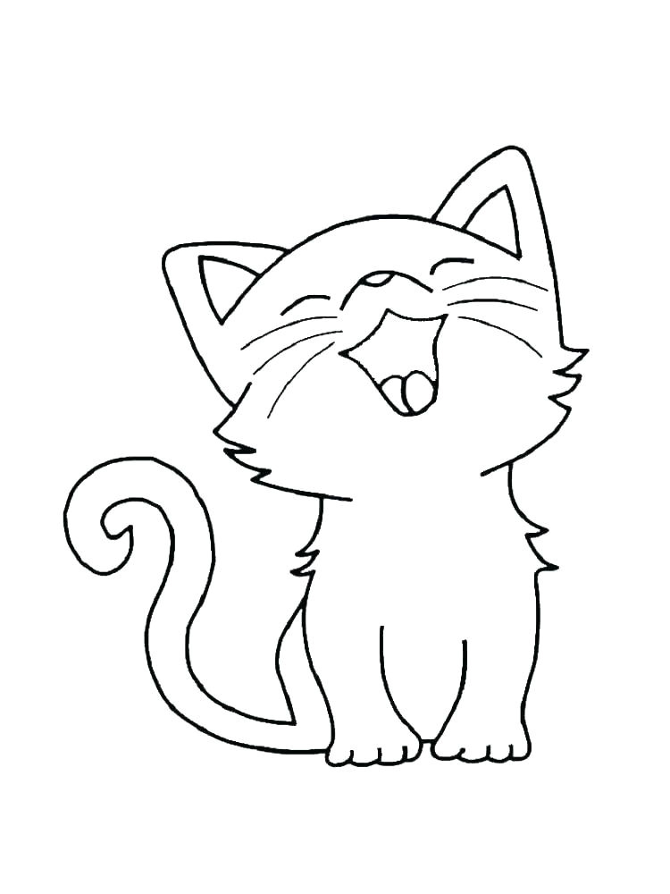 Coloriage De Chaton Trop Mignon à Imprimer Animaux Trop Mignon Dessin
