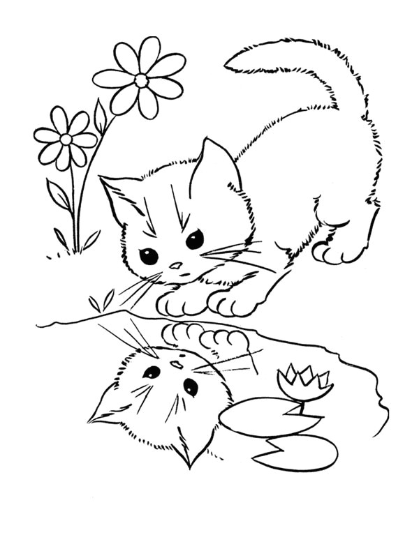 Coloriage De Chaton Trop Mignon à Imprimer Coloriage De Chat Trop Mignon A Imprimer Gratuit