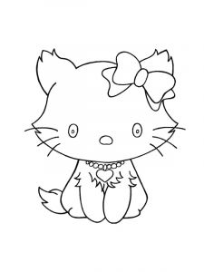 Coloriage De Chatons Gratuit Coloriage A Imprimer Petit Chat Hello Kitty Gratuit Et