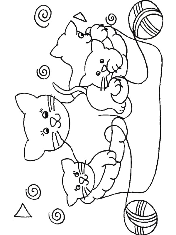 Coloriage De Chatons Gratuit Coloriage Bebe Chaton Imprimer
