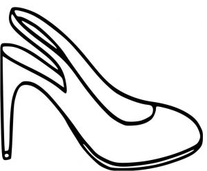 Coloriage De Chaussure A Talon A Imprimer Coloriage Chaussure Haut Talon Pour Femme à Imprimer
