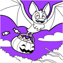 Coloriage De Chauve souris D Halloween Coloriages – Coloriage En Ligne Pour Enfants Fr Hellokids