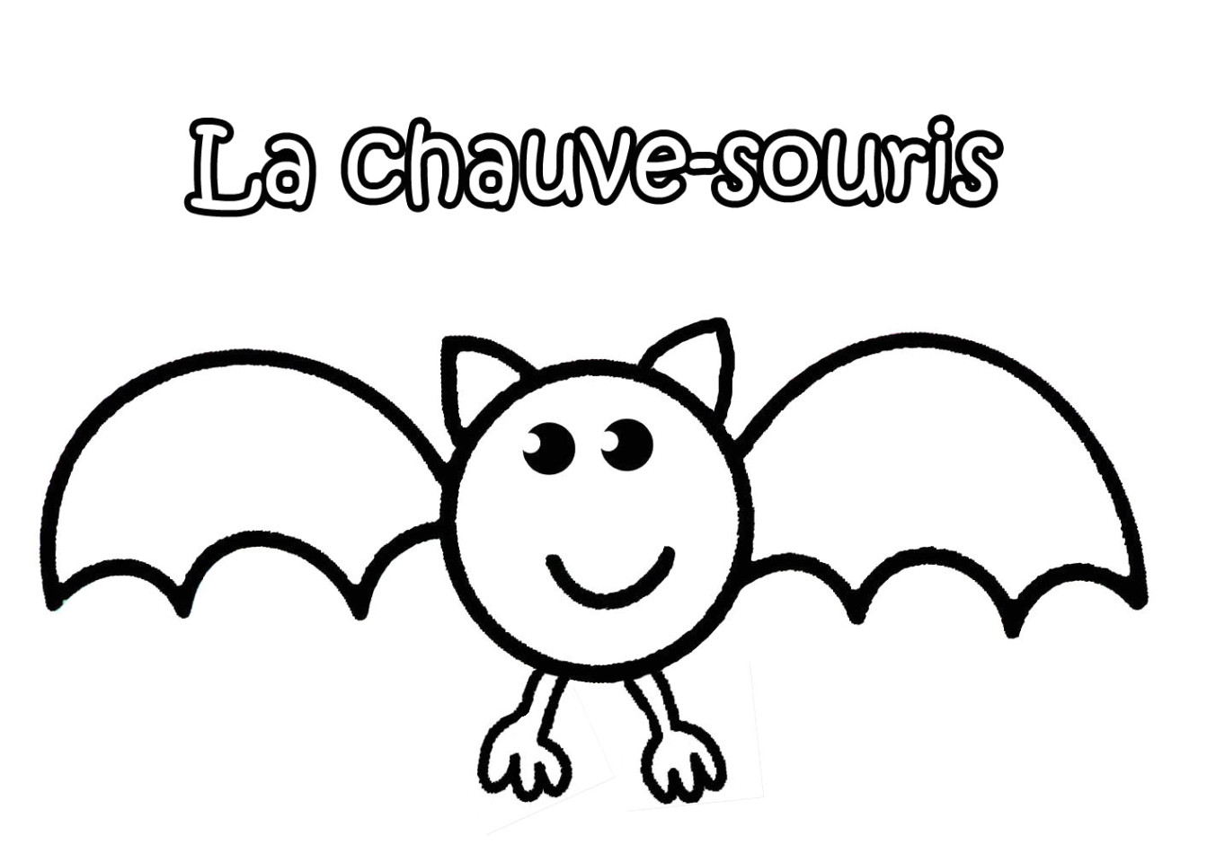 Coloriage De Chauve souris D Halloween Dessiner Une souris Facile
