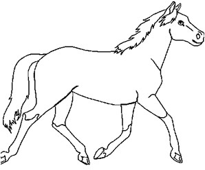 Coloriage De Chevaux En Ligne Gratuit Dessin De Cheval A Imprimer