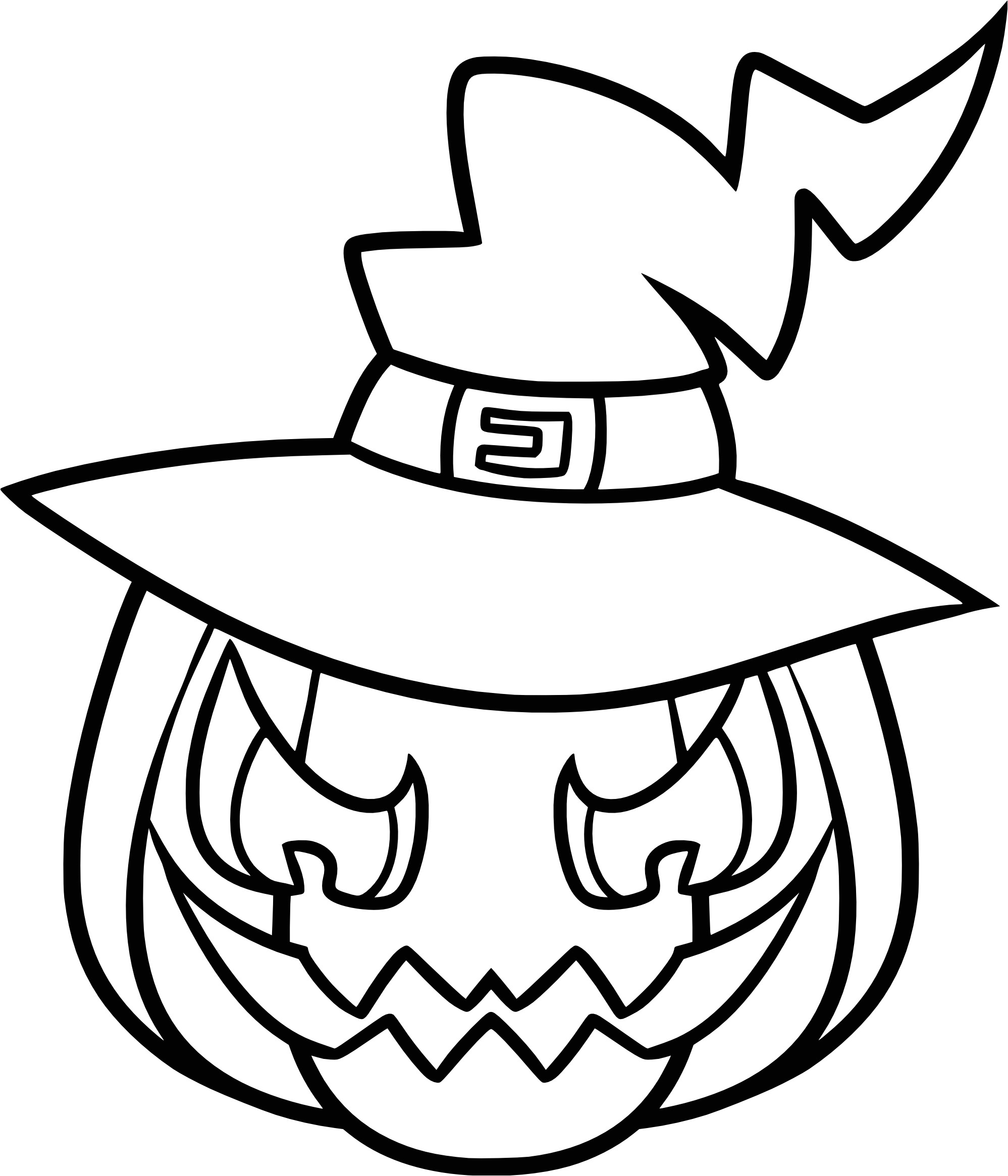 Coloriage De Citrouille à Imprimer Coloriage Citrouille Effrayante à Imprimer