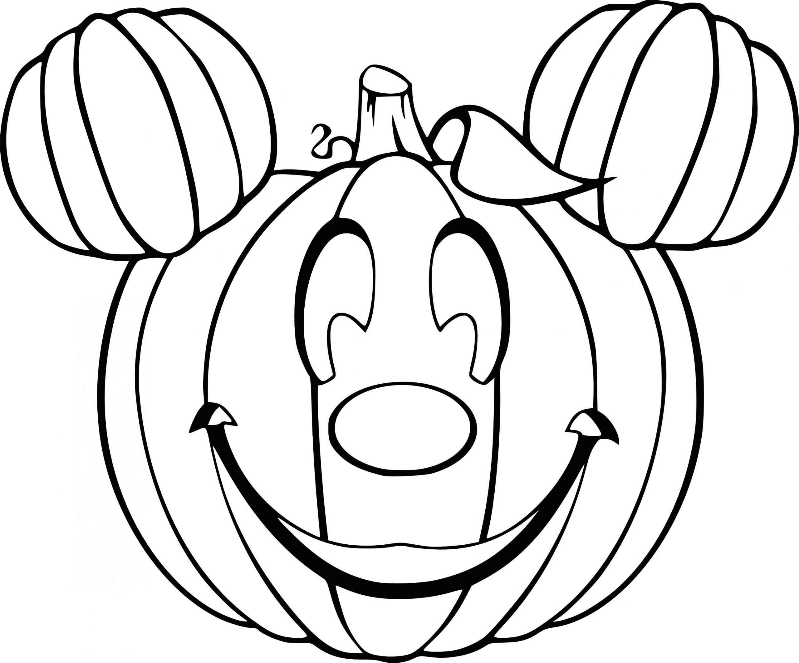 Coloriage De Citrouille à Imprimer Coloriage Citrouille Mickey à Imprimer Et Colorier