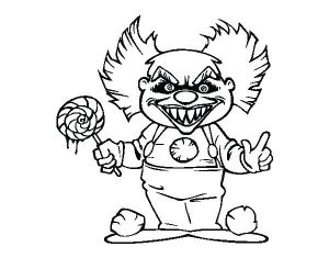 Coloriage De Clown Tueur Coloriage Clown Tueur A Imprimer Coloriages à Imprimer