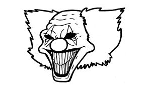 Coloriage De Clown Tueur Dessin De Clown Tueur Élégant Coloriage Clown Facile