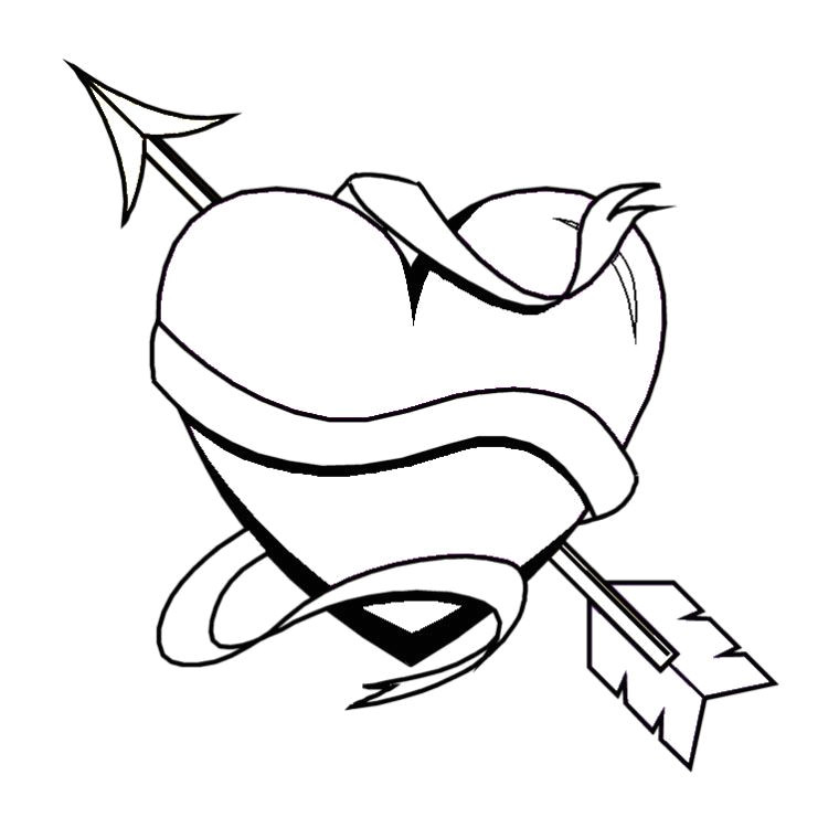 Coloriage De Coeur A Imprimer Gratuit Coloriage De Coeur D Amour