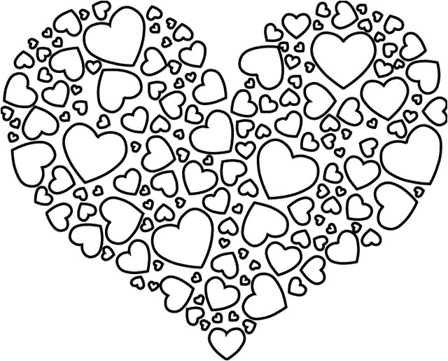 Coloriage De Coeur A Imprimer Gratuit Coloriage De Coeur D Amour