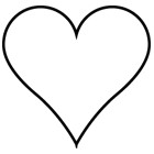 Coloriage De Coeur Simple Dessin à Imprimer Des Coquelicots Dory Coloriages