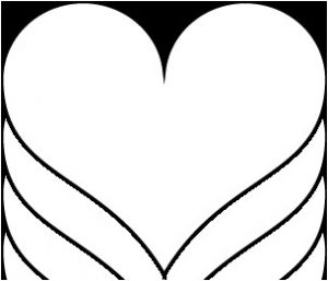 Coloriage De Coeur Simple Gabarit Un Coeur Simple à Colorier Ou à Découper Dory