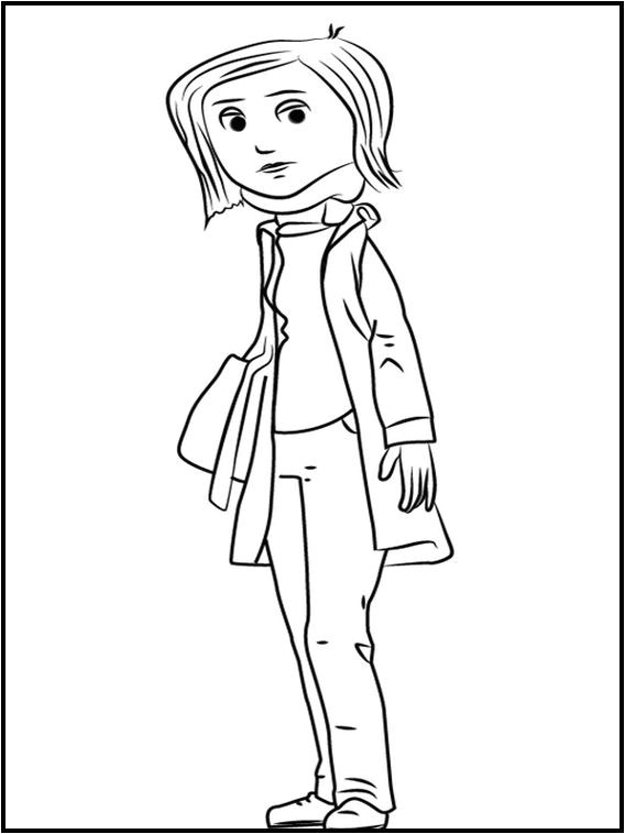 Coloriage De Coraline A Imprimer Printable Coloring Pages for Kids Coraline 5