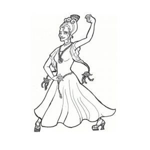 Coloriage De Danseuse Espagnole Coloriage Danseuse Espagnole Dessin Gratuit à Imprimer