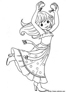 Coloriage De Danseuse Espagnole Coloriage Danseuse Espagnole